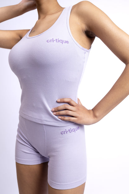 Lavender Ribbed Set