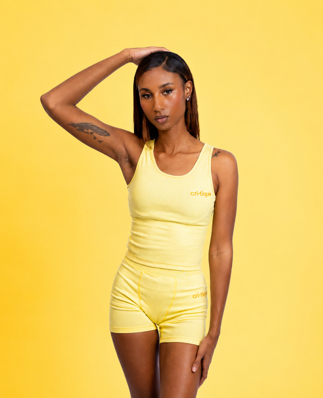 Yellow Ribbed Set